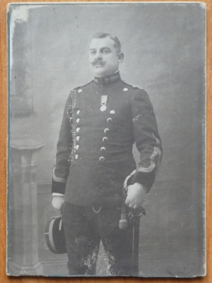 Ofiter roman la plecarea pe front , 1916 foto