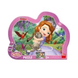 Puzzle cu rama - Printesa Sofia si prietenii (25 piese) PlayLearn Toys, Dino