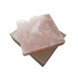 Blat pentru gatit din bloc sare de Himalaya 20x20x3.5 cm in cutie de carton