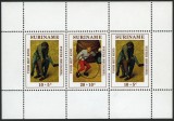 Suriname 1971 - Copii, Brueghel, jocuri, arta, bloc neuzat