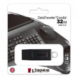 Stick de memorie, USB 3.2, Kingston DataTraveler Exodia 32GB, Negru