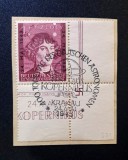 Generalgouvernement / Polonia 1943 Fragment Comemorativ "Nikolaus Kopernikus - 400. Todestag" (1+1 Złoty Violet) Ștampilat special 24.Mai 1943 - CKL2