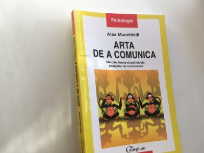 ALEX MUCCHIELLI, ARTA DE A COMUNICA. METODE,FORME,PSIHOLOGIA SITUATIILOR...2005 foto