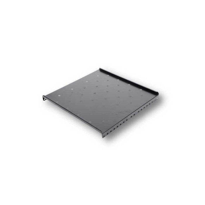 Raft fix 19&amp;quot;, 1U, 300mm, fixare fata in 2 puncte, sarcina 30kg, culoare gri RAL 7035 - DATEUP NewTechnology Media