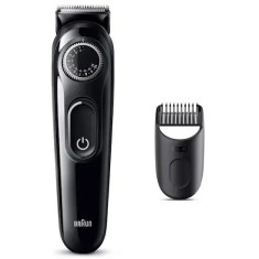 Aparat de tuns barba Braun BT3400, cu buton rotativ de precizie, 1 instrumente de &icirc;ngrijire, autonomie 50 minute, Negru