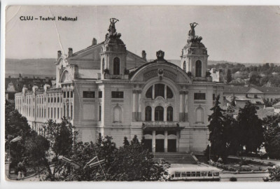 CPI B 11615 CARTE POSTALA - CLUJ. TEATRUL NATIONAL, RPR foto