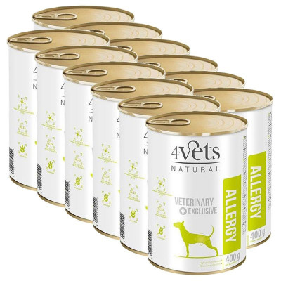 4Vets Natural Veterinary Exclusive ALLERGY 12 x 400 g foto