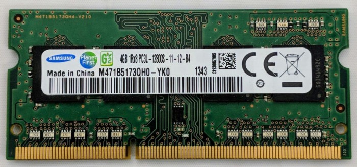 Memorie laptop Samsung 4GB DDR3L, 1600Mhz, CL11 - M471B5173QH0