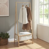 Suport haine Iitti 159x60x45cm cu cutie depozitare [en.casa] HausGarden Leisure