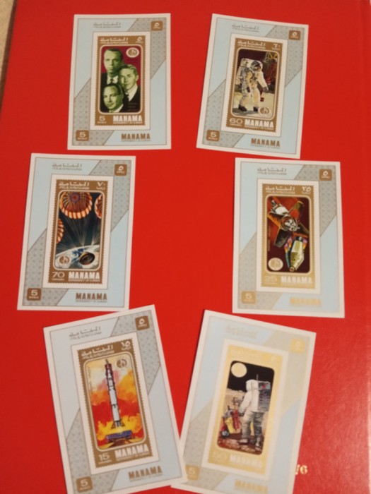MANAMA, SPACE - 6 COLIȚE MNH