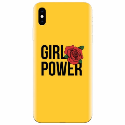 Husa silicon pentru Apple Iphone X, Girl Power foto