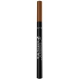 Creion pentru sprancene Rimmel London Brow Pro Micro 24H 002 Honey Brown, 1 ml