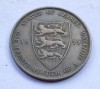 318. Moneda Jersey 1/24 Shillings (&quot;1/2 Penny&quot;) 1877 (Tiraj 336.000 buc), Europa