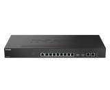 Switch D-Link 2.5Gigabit DMS-1250-10S, 8x RJ-45, 2x SFP+, 1x Console, 100 1000 2500 Mbps, compatibilitate 802.3u, 802.3ab, 802.3bz, 802.3ae, 802.3z, 8