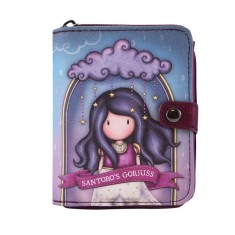 Portofel mic din piele Santoro Gorjuss indiferent de vreme - Little Storm Cloud, 10 x 13 x 3,5 cm