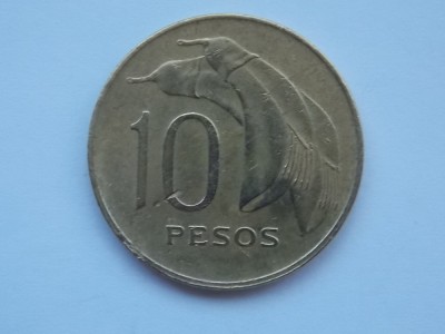 10 PESOS 1968 URUGUAY foto