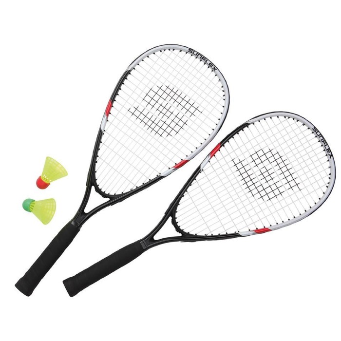 Set speed badminton, SUNFLEX SONIC II, 2 Rachete, 3 mingi, husa