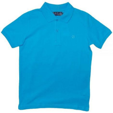 Tricou polo turquoise cu maneca scurta (890), 10 ani / 140 cm