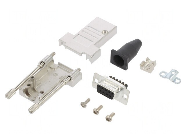 Conector D-Sub 9P Femelă Terminal Cu Șuruburi
