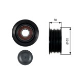GATES T36439 DriveAlign&reg; Rola ghidare/conducere, curea transmisie
