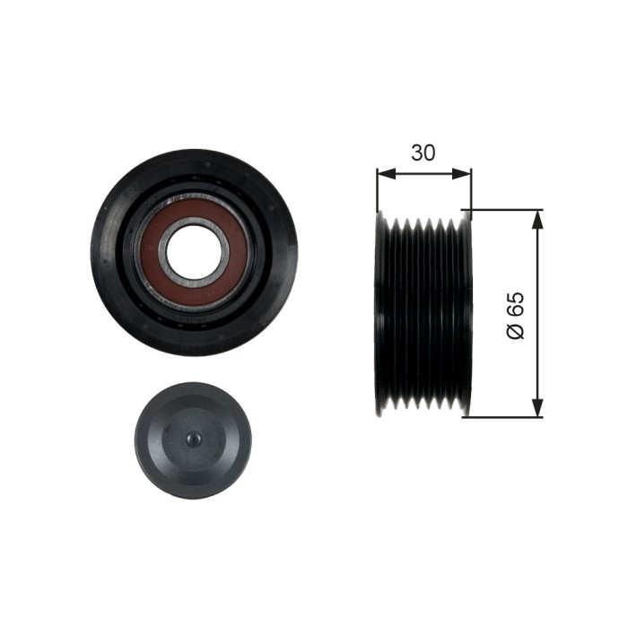 GATES T36439 DriveAlign&reg; Rola ghidare/conducere, curea transmisie