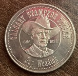 C50 - Moneda foarte veche - Canada - 1 dolar - Guy Weadick - Calgary stampede dollar - 1981