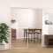 vidaXL Ușă glisantă, alb, 90x205 cm, sticlă ESG și aluminiu