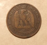 FRANTA 2 CENTIMES 1855 A / MONEDA ISTORICA, Europa