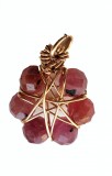 B91. Pandantiv Love, de Tourmalina roz si Fir Goldfilled, Unicat, Artistic, Lux, RavariuArt