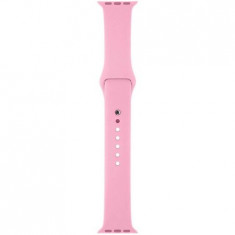 Curea compatibila Apple Watch 1/2/3/4, silicon, 38/40mm, roz foto