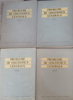 PROBLEME DE LINGVISTICA GENERALA VOL.4-7-AL. GRAUR, I. COTEANU foto