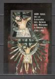 Argentina.1992 400 ani sosirea crucifixului &quot;Miracolul Domnului&quot;-Bl. GA.284, Nestampilat