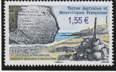 Taaf 1980 - Arheologie , sculptura pe piatra de pe insula Amsterdam,MNH,Mi.127 foto