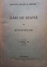 Dari de seama ale sedintelor, vol. VIII (Editia: 1926) foto