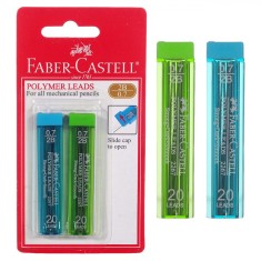 Set Mine Creion Mecanic Faber Castell, 0.7mm, 2B, 2 Bucăți, Multicolor