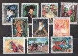 FRANTA 1967 -1973 - ARTA. PICTURA. TIMBRE STAMPILATE, W16