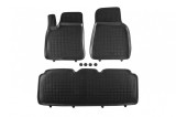 Mochete din cauciuc specifice, potrivite pentru Tesla Model S dupa 2012, set de 3 piese, culoare neagra Performance AutoTuning