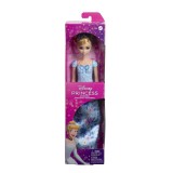 Papusa Disney Princess Cenusareasa 30 cm, Mattel, rochie albastra