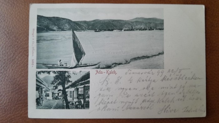 Carte postala, Ada-Kaleh, inceput de secol XX