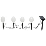Set 4 lampi de gradina cu panou solar si baterie 3.2V, 2200mah, IP65 Breckner Germany