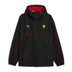 Ferrari geacă de bărbați cu glugă Rain black F1 Team 2026 - XXL