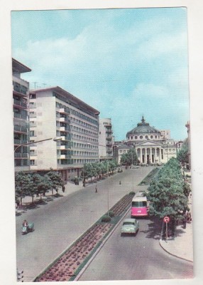 bnk cp Bucuresti - Vedere spre Ateneul RPR - uzata foto