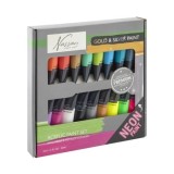 Set culori acrilice neon si metalice Nassau Fine Art 18 culorix36ml