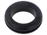 Manșon &Oslash; 40mm, &Oslash;orif 31mm, negru, grosime panou max. 3mm