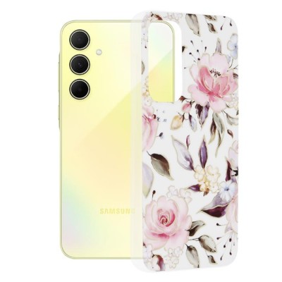 Husa pentru Samsung Galaxy A35 5G - Techsuit Marble Series - Chloe White foto
