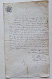 Act de v&acirc;nzare imobil &ndash; comuna Vărlezi, județul Covurlui &ndash; 1900 &ndash; timbru fiscal 5 lei Carol I