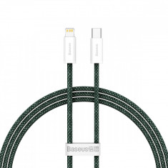 Cablu De încărcare Rapidă Baseus Dynamic 2 Series USB-C - Lightning 20W 480Mbps 1m Verde CALD040206