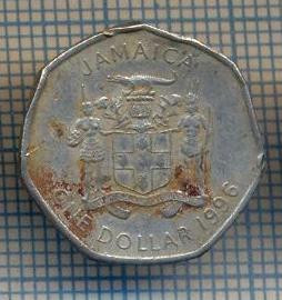 AX 1107 MONEDA - JAMAICA - 1 DOLLAR -ANUL 1996 -STAREA CARE SE VEDE foto