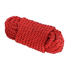 Sfoara Shibari, Poliester, Rosu, 10 m, Guilty Toys