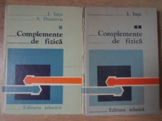 COMPLEMENTE DE FIZICA VOL.1-2-I. INTA, S. DUMITRU foto